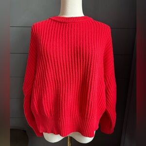 a new day Vibrant Red Crew Neck Sweater